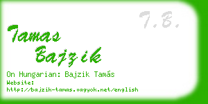 tamas bajzik business card
