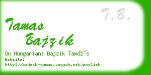 tamas bajzik business card